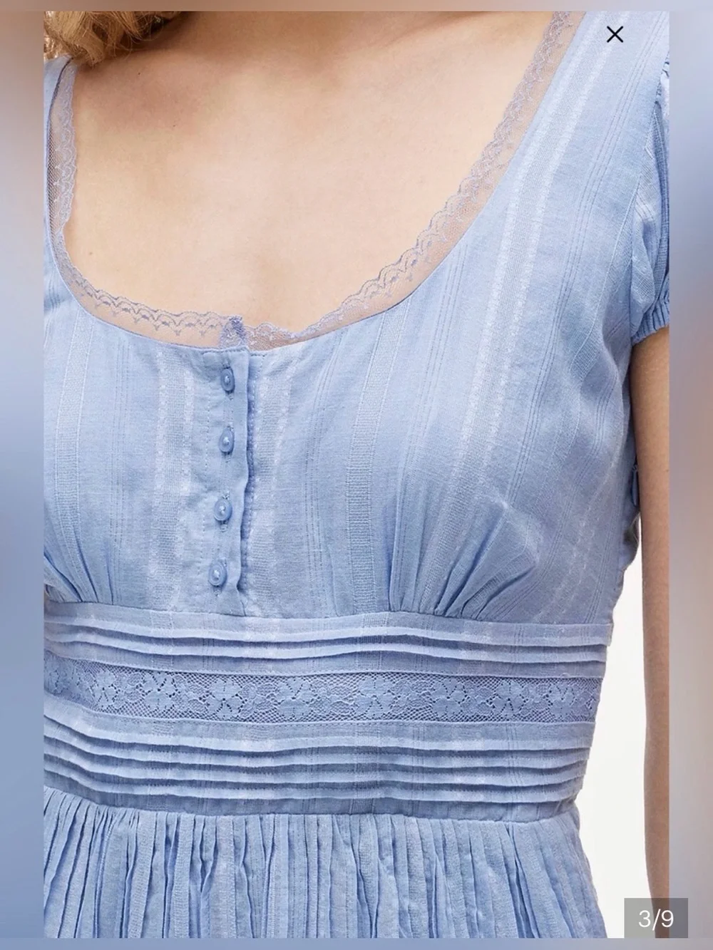 J.Crew lace pintuck midi dress